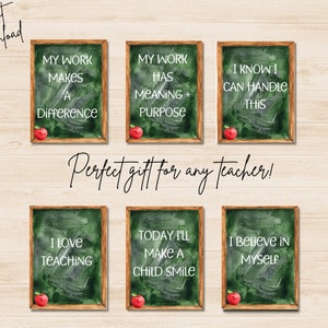 Teacher Affirmation Cards, Teacher Appreciation Gift, Teacher Encouragement Cards, Printable Affirmation Cards, Digital Affirmation Cards