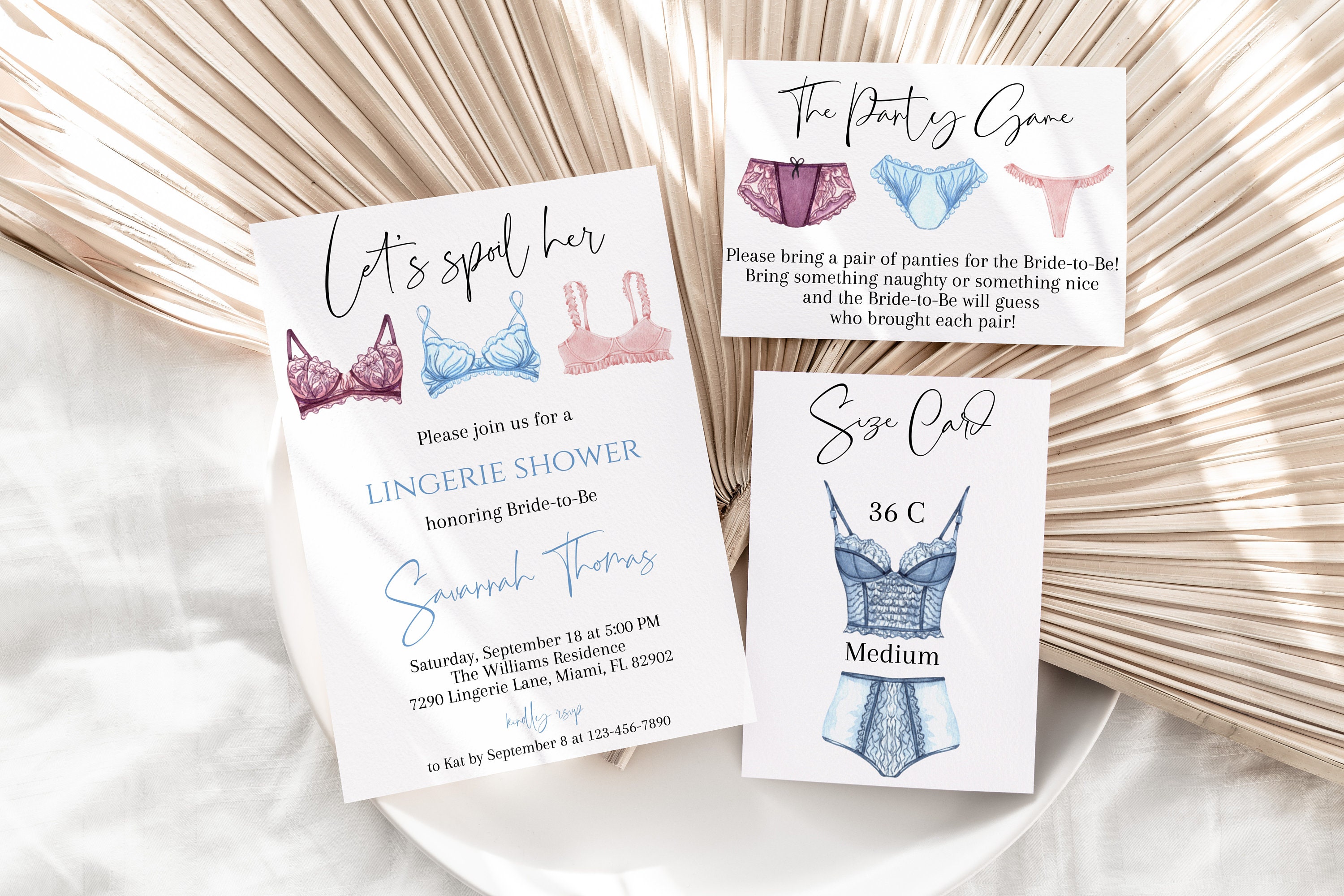 Lingerie Shower Invitation, Modern Lingerie Shower, Lingerie Party Lingerie Shower Invitation, Modern Lingerie Shower, Lingerie Party