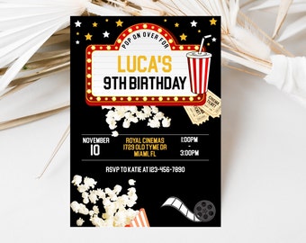 Pop on Over Movie Birthday Invitation Digital Download - Etsy