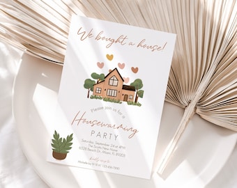 Editable Housewarming Party Invitation Template (Instant Download)