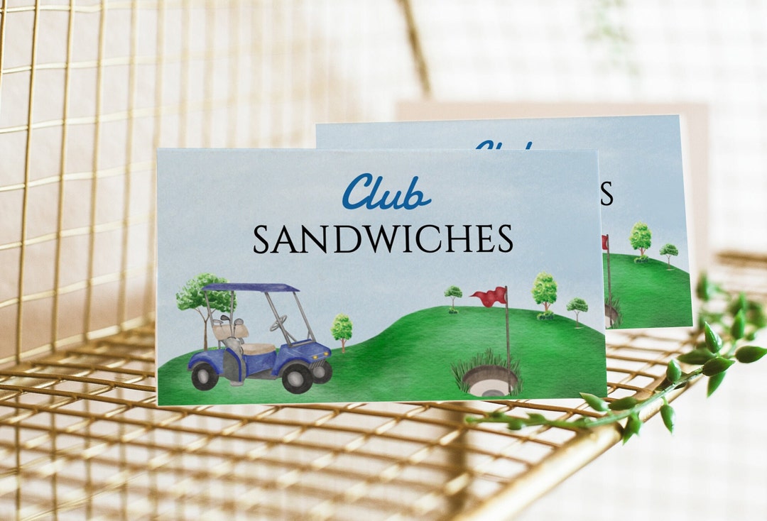 Editable Golf Birthday Party Food Label, Golf Birthday Par-tee ...