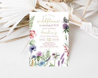 Jollyboom Festone E Striscione Con Fiori Selvatici Per Compleanno – She Is A Wildflower, Decorazioni Per Festa Ragazza