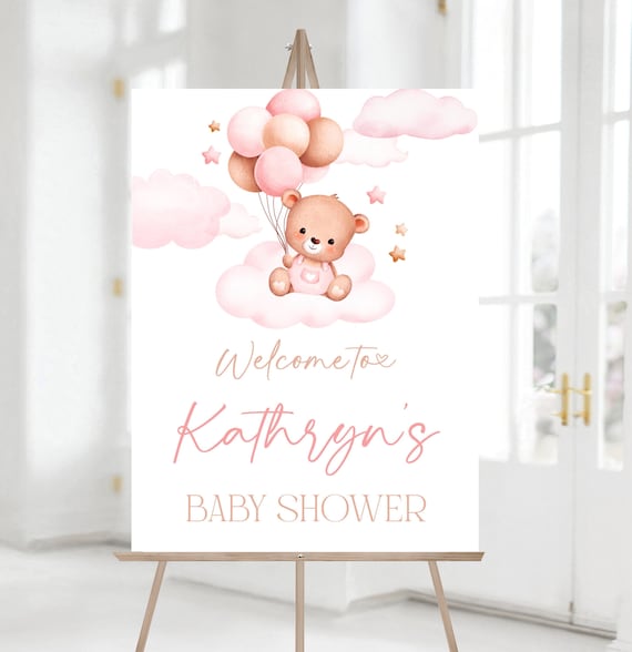 Bandiera Di Benvenuto Baby In Iuta - Design Rustico Con Cuori - Decorazione Sostenibile Per Baby Shower - Foto 3