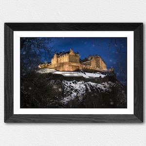 Edinburgh Castle, Edinburgh, Royal Mile, Fine Art Print, Fotografie, Wandkunst, Wohndekor, Schottland Druck, Schottische Geschenke, Weihnachtsgeschenk