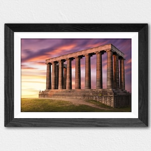 Impressão do Monumento Nacional de Calton Hill: Arte de parede de Edimburgo, Escócia