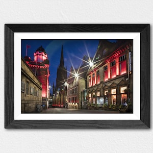 Edinburgh Castle Hill, Royal Mile, Fine Art Print, Fotografie, Wandkunst, Wohndekor, Schottland Druck, Schottische Geschenke, Weihnachtsgeschenk