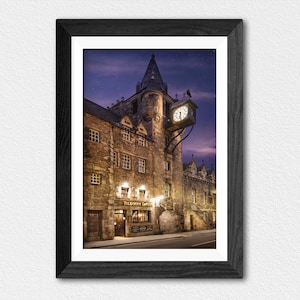 Tolbooth Tavern, Royal Mile, Edinburgh, Fine Art Print, Fotografie, Wandkunst, Wohnkultur, Schottland Druck, Schottische Geschenke, Weihnachtsgeschenk
