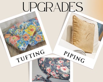 Piping, Ties, and Tufting Upgrades for Cushions and Pillows