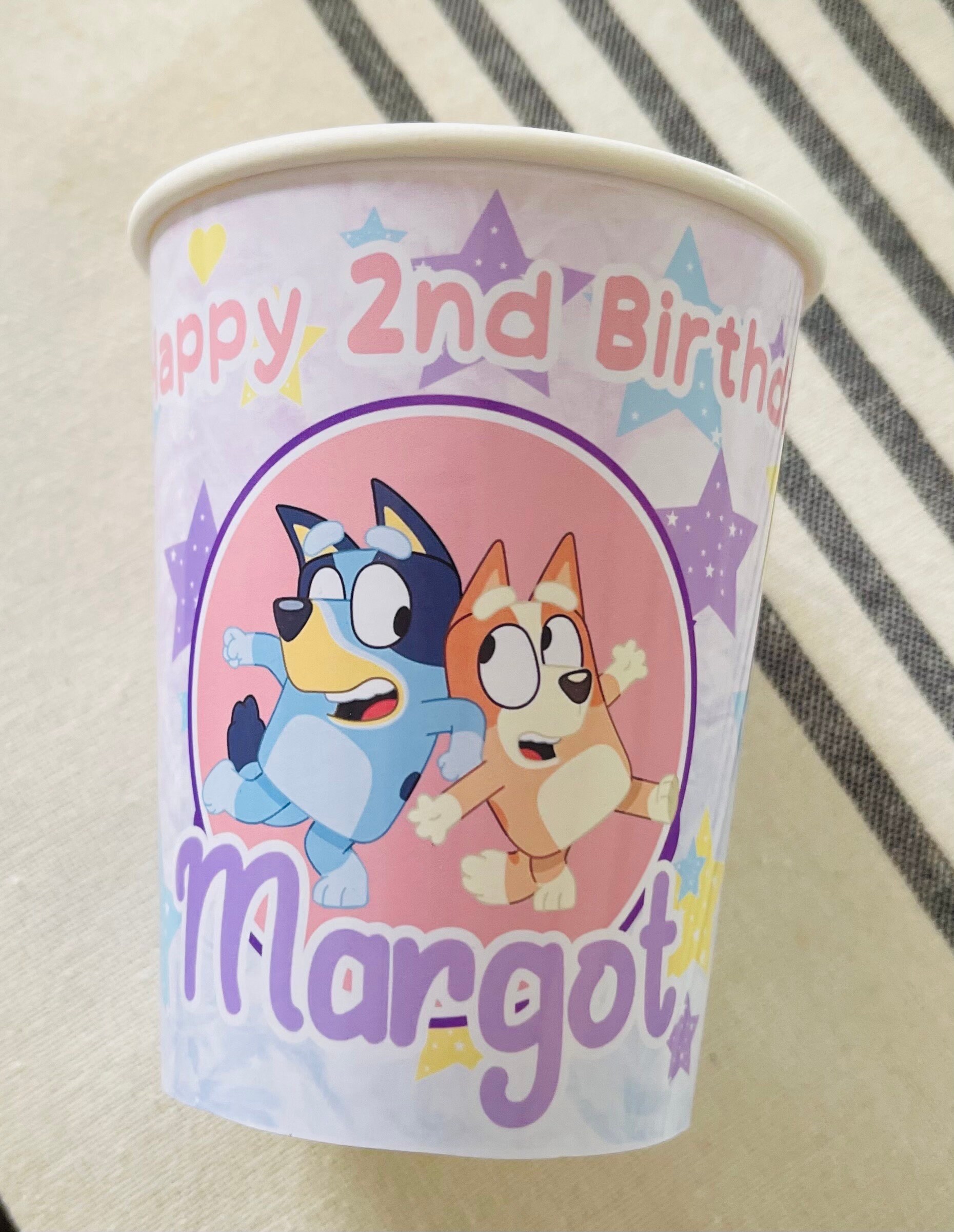 Bluey Parenting Is Trifficult, Personalized Bluey Bingo Tumbler Cup