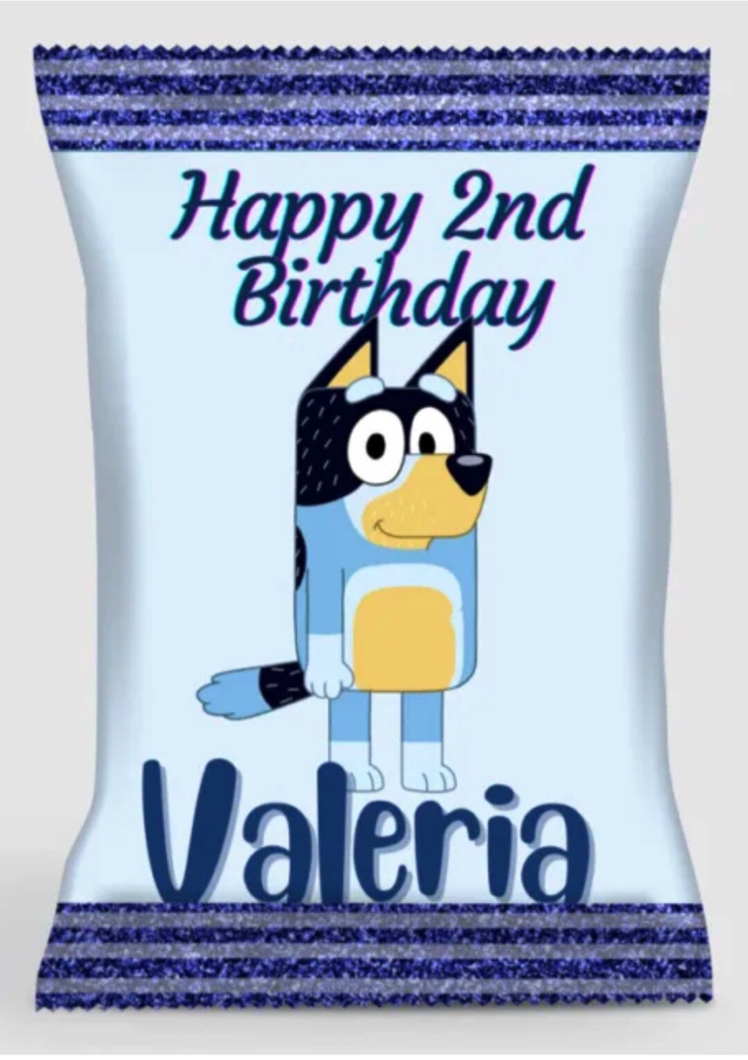 Personalized Bluey Chip Bags Party Supplies Favors 12 Etsy Singapore