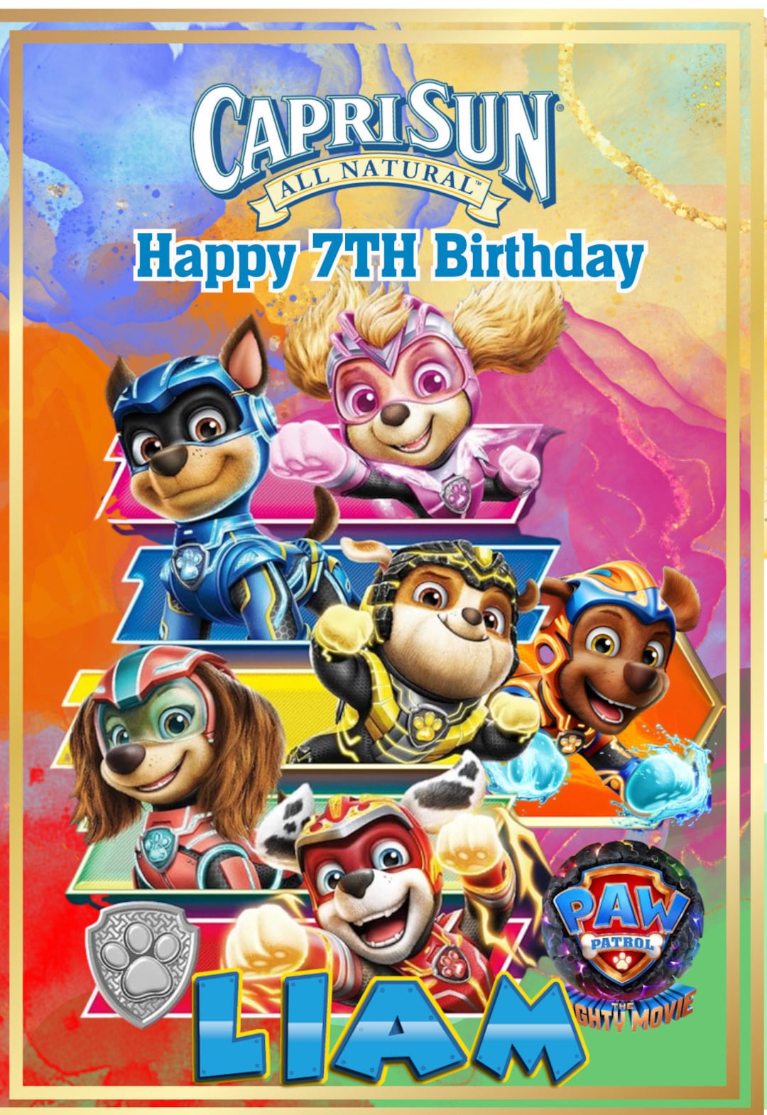 12 Puppies Juice Pouch Stickers Labels Etsy