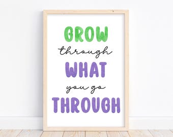 Growth Mindset Poster: Classroom Decor, Nursery Prints (Digital Download)