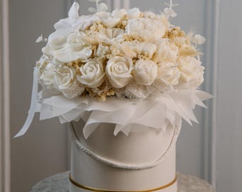 Ramo de velas de cera de soja perfumadas: regalo de arreglo floral