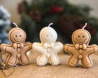 Gingerbread Man candle | Soy wax | Christmas | Gift idea | Home Decor | Perfect Gift for her him