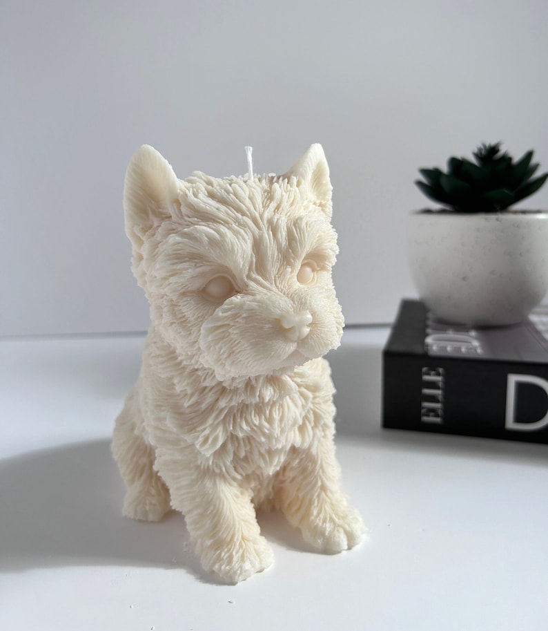 LARGE Yorkshire Terrier Candle Home Decor Soy Wax Dog Lovers Handmade image 1