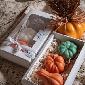 Pumpkin Shaped Candle | Halloween Candles | Spooky Season | Pumpkin Spice Latte | Halloween Decorations | Pumpkins | Fall Autumn gift box