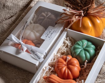 Pumpkin Shaped Soy Candle | Fall Decor, Halloween Candles