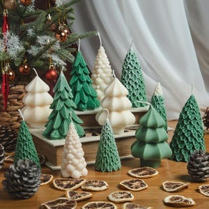 Kerstboomkaarsencollecties | Feestelijk woondecoratie | Geurcadeaus | Handgemaakte cadeaus | Feesttafeldecoratie | Ideeën voor kerstcadeaus