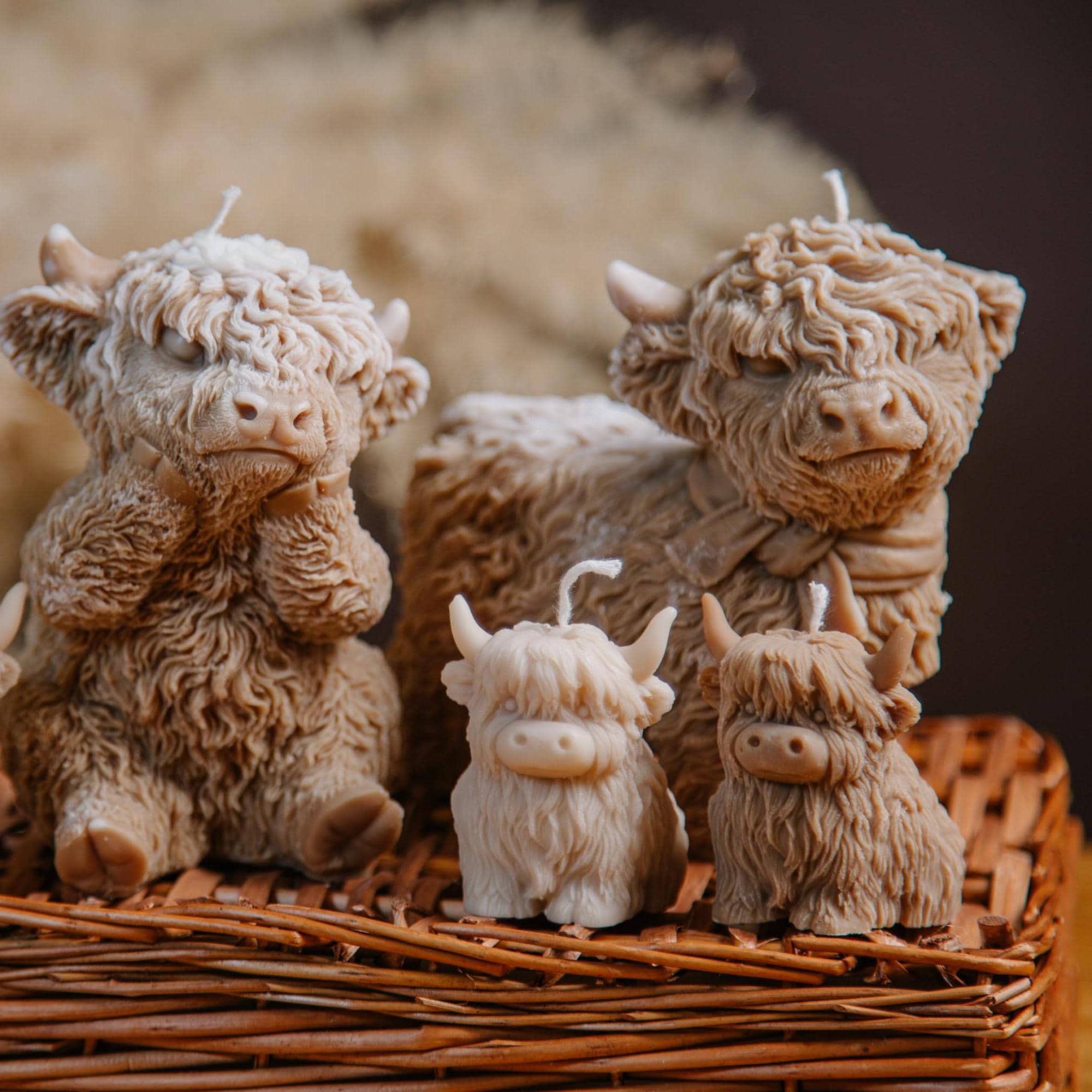 Gift Sapi Highland Cow Candle | Handmade Animal Decor | Spring Farmhouse Gift - Etsy