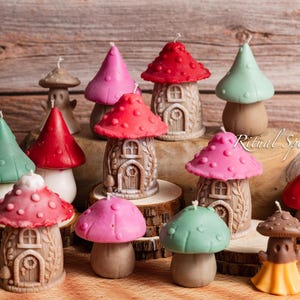 Mushroom Magic – Hand‑Poured Soy Candle | Autumn Decor Gift