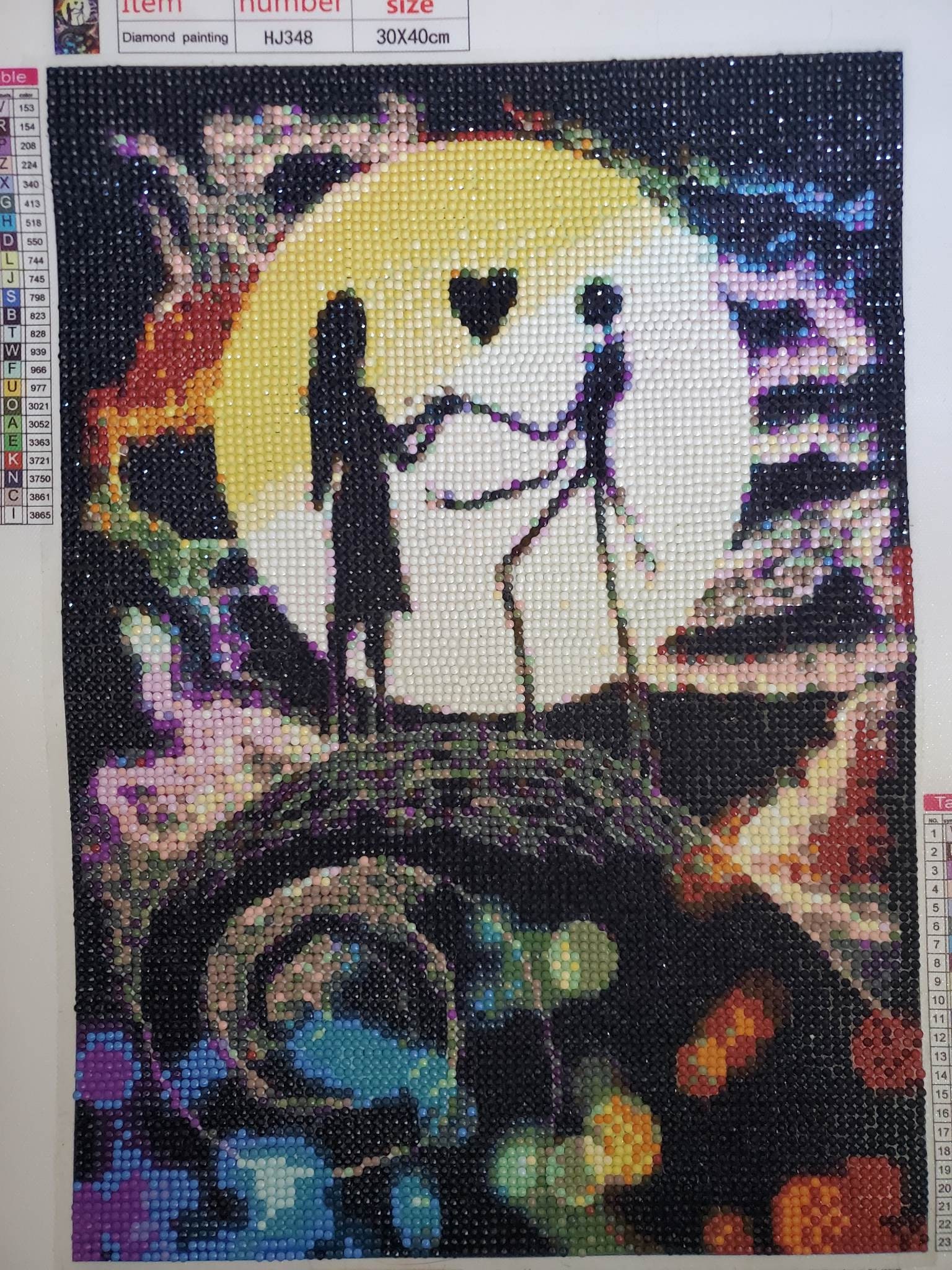 The Nightmare Before Christmas Jack Skellington And Sally Diamond Painting  Art Full Square Drills Cross Stitch Mosaic Home Decor