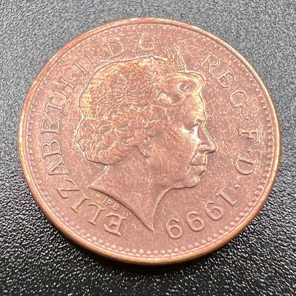 1999 Elizabeth II One Penny Coin | Collectibles | Numismatics | Coin Collecting | Gifts | World Coins | Vintage | Antiques