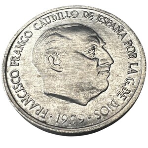 1959 Spain Coin | 10 Centimos | Collectibles | Numismatics | Coin Collecting | Gifts | World Coins | Vintage | Antiques