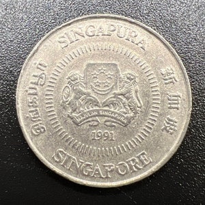 1991 Singapore Coin | Collectibles | Numismatics | Coin Collecting | Gifts | World Coins | Vintage | Antiques