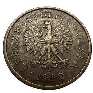 1992 Poland Coin | 2 GROSZE | Collectibles | Numismatics | Coin Collecting | Gifts | World Coins | Vintage | Antiques