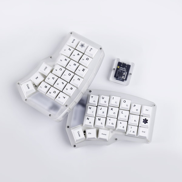 KeyClicks W-Corne | 40% 2.4G Wireless Split Ergonomische Mechanische Tastatur