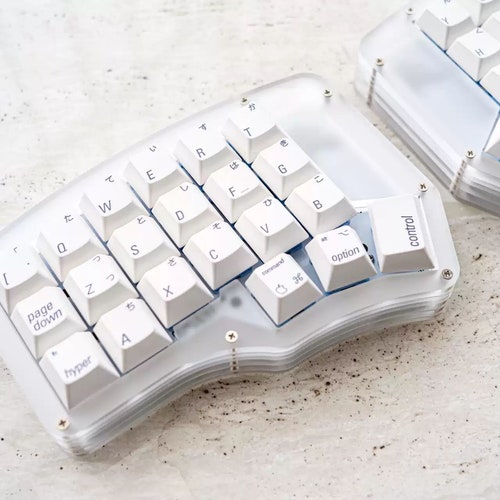 KeyClicks W-Corne | 40% 2.4G Wireless Split Ergonomic Mechanical Keyboard | IF-Corne
