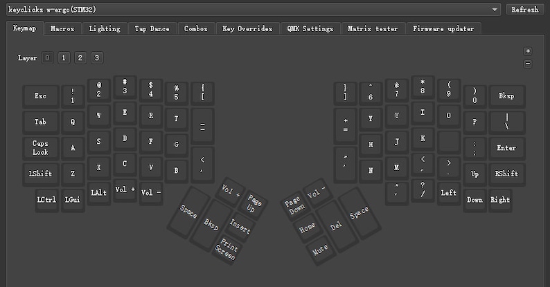 KeyClicks W-Ergo 2.4G Wireless Split Ergonomic Mechanical Keyboard image 8