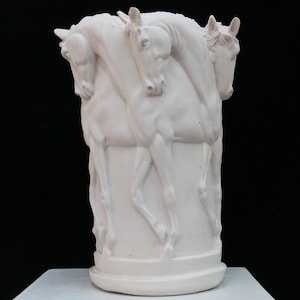 28 cm, Equestrian Vase, Horse Vase, Spinning Horse Vase, Large Horse Vase, Animal Vase, Horse Flowerpot, Art Decoration, Horse Flower Vase