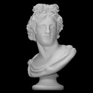 Apollo Bust, 38 cm, Bust of the Apollo Belvedere, Apollo God, Greek Statue, Greek Bust, Roman Bust, Ancient Bust, Bust Statue, Home Decor