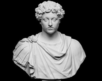 Marco Aurelio, 38 cm, Busto de Marco Aurelio, Busto de emperador, Busto de líder, Estatua de Marco Aurelio, Busto romano, Antiguo romano, Emperador romano