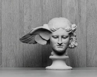 Hypnos, 38 cm, Hypnos Bust, Ancient Figurine, Small Shelf Decor, Greek Statue Art, Modern Art, 3D Printed Sculpture | Different Color & Size