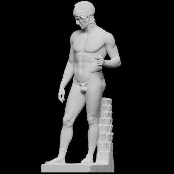 Ares, 38 cm, Borghese Ares, Ancient Greek, Ancient Statue, Greek Mythology, Greek Goddess Statue, 3D Printed, Different Color & Size Option
