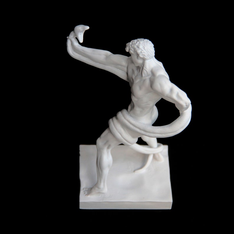 An Athlete Wrestling With a Python Frederic Leighton Athlete Statue ...