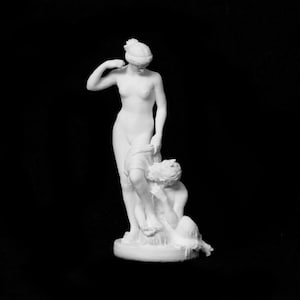 Satyr and Nymph Statue | 38 cm I Office Decor, Shelf Decoration, Desk Decor | 3D Printed Sculpture | Size Option