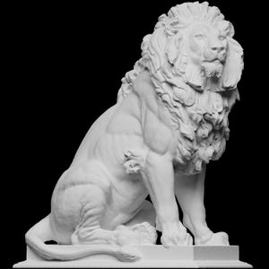 Löwenstatue, 38 cm, Mythische Löwenstatue, Justitia-Palast in Wien, Safari, Wohnkultur, Gedenkgeschenk, Tierskulptur
