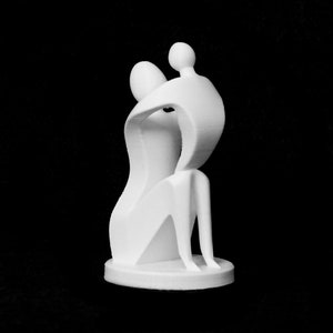 親子の像 | 本棚の装飾、家の装飾、ギフトのアイデア | 3D プリント彫刻 |