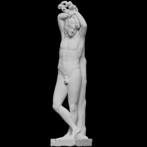 Narcissus Statue,38 cm, Greek Mythology, Museum Copy, Mythological Figurine, Myths and Legends, Fantasy Art,  The Genius of Eternal Rest