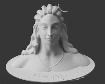 Adi Yogi Shiva, 38 cm, Shiva Statue, The First Yogi, isha Adiyogi Statue, Spirituality Statue, Buddha statue, 3DPrint, Different Color, Size