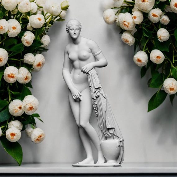 Aphrodite Statue,38 cm, Ancient Roman Sculpture, Aphrodite of Knidos, Aphrodite of Knidos Statue, 3D with Different Color & Size Options