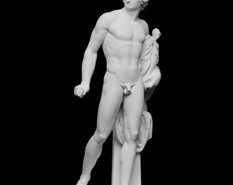 Diomedes Statue, 38 cm, Trojan War Hero, Ancient Statue, Greek warrior art, Roman Statue, Greek Mythology, Greek Mythology, Literature Art