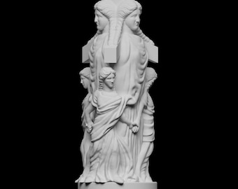 Hecate Statue, 38 cm, Hekate Statue, Witchcraft, Greek Goddess of Magic, Witchcraft, Moon Altar Decor, Occult Gift for Witches & Pagans