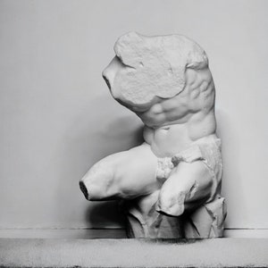 Belvedere Torso, 38 cm, Naked Man Torso Statue, Belvedere Torso, Naked Man Torso Statue, 3D Printed with Different Color & Size Options