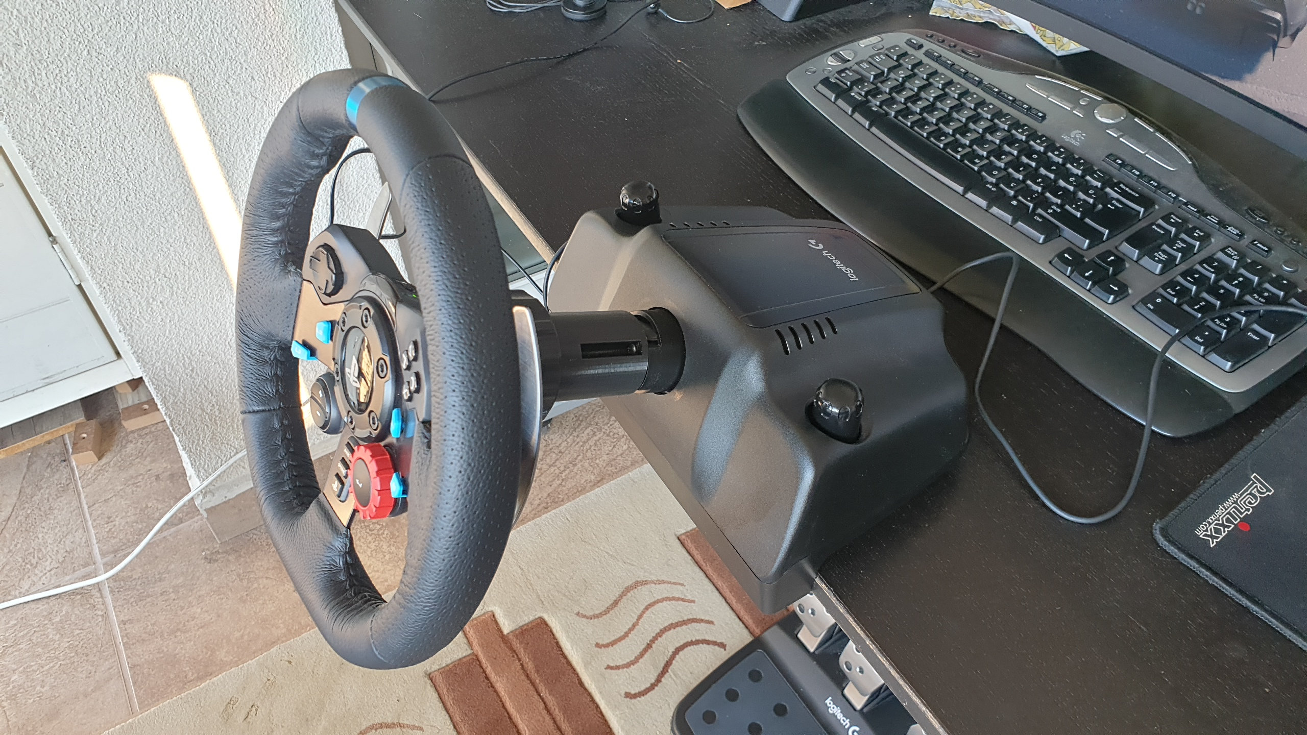 Logitech G29 G25 G27 G920 G923 Wheel Rod Extender and Quick Release Kit ...