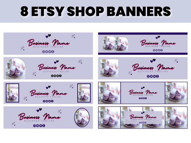 Etsy Shop Branding Kit Store Banner Design Canva Templates Etsy