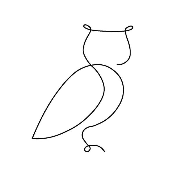 Owl Drawing - SVG - PNG - PDF - Graphic Design - Vector - diy - kids - Do It Yourself - Clipart - Crafts - Craft - Paper - Card Making